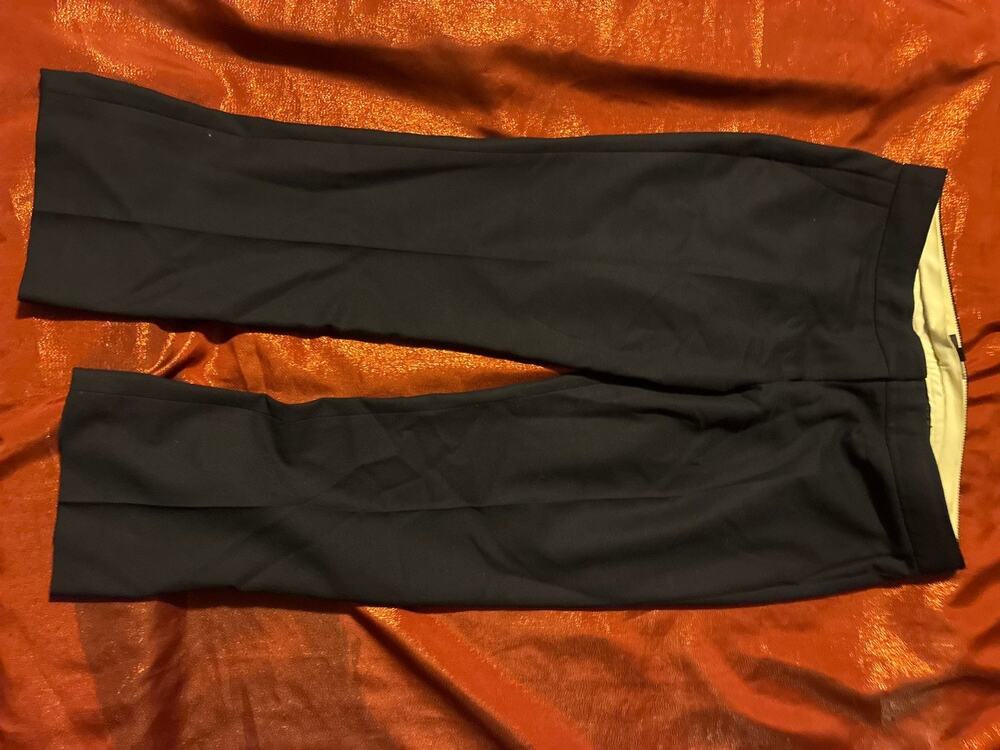 JCrew Pants Womens 12 Campbell Straight Ankle Dress Trousers Navy Wool Blend